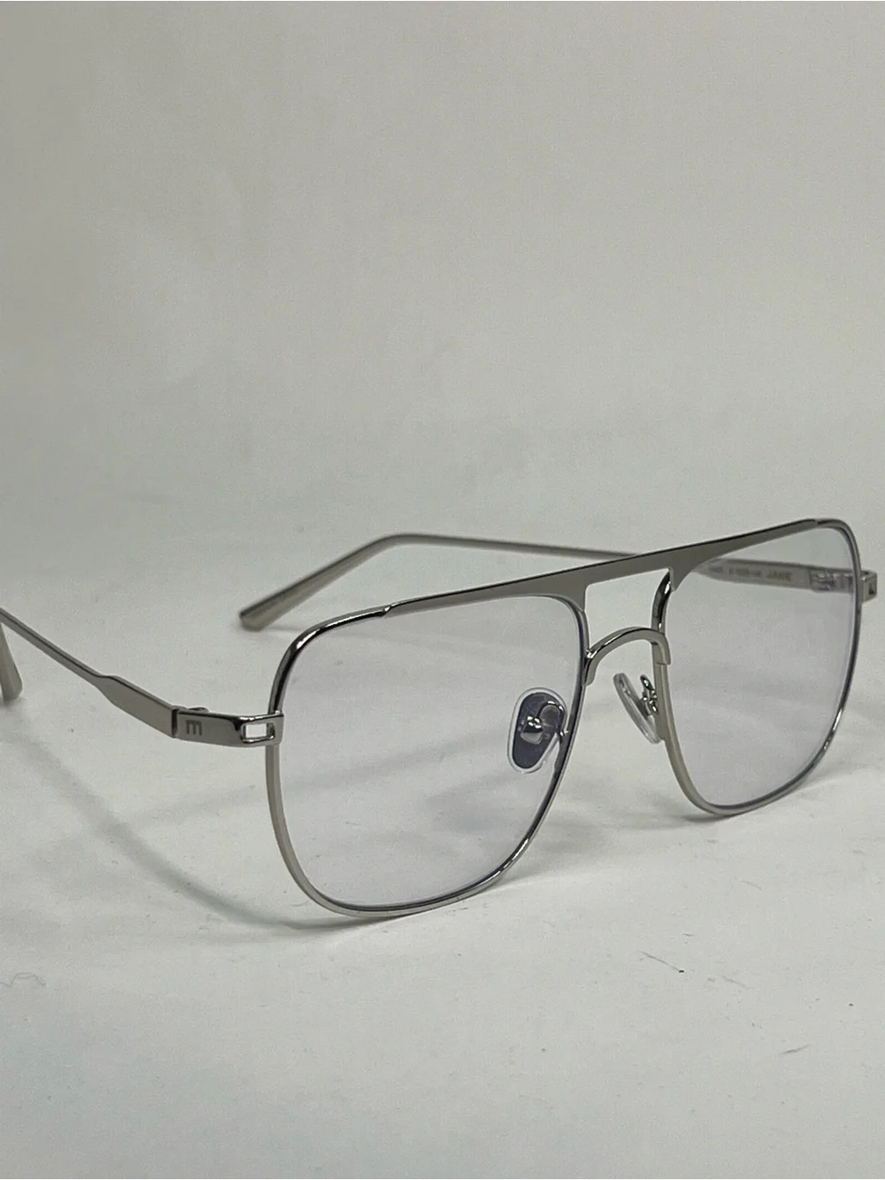 Elisa Johnson JANE Silver Metal Blue Light Optical Glasses